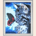 Набор для вышивания бисером BUTTERFLY "Котенок и бабочка" Набор для вышивания бисером BUTTERFLY "Котенок и бабочка"
